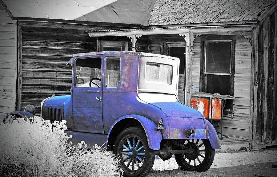 Antica  Automobile, Goldfield, Nv  Digital Art by Fred Loring