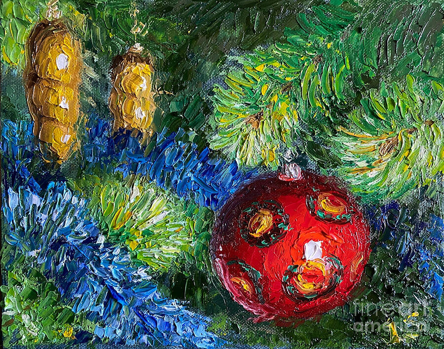 Impressionism Painting - Anticipation of Christmas by Julia Strittmatter