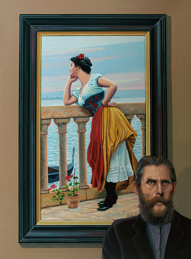 Pretty Woman Movie Painting - Anticipation of Eugene de Blaas Painting by Paul Meijering