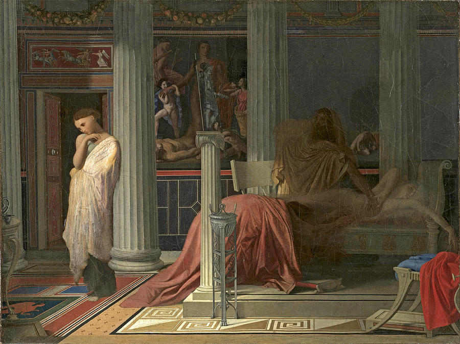 Antiochus and Stratonice 2 Painting by Jean-Auguste-Dominique Ingres