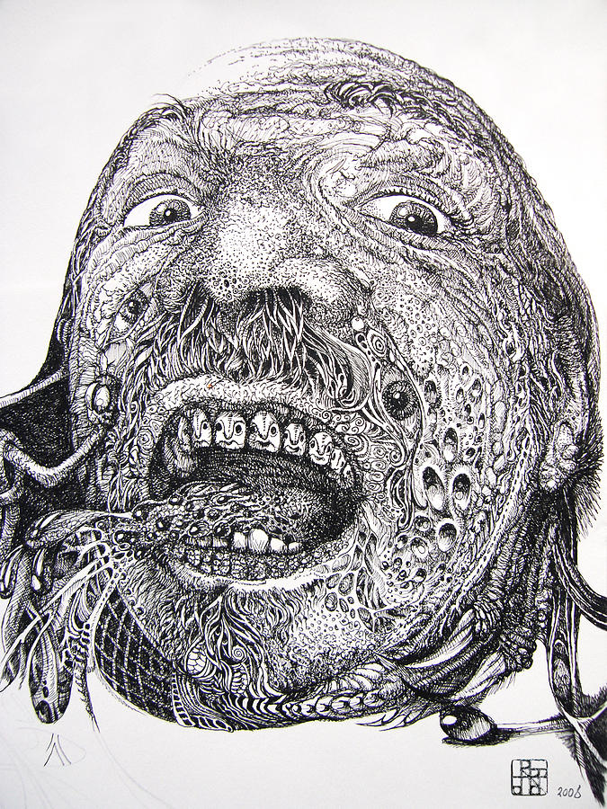 Antipods Screamer Drawing by Otto Rapp
