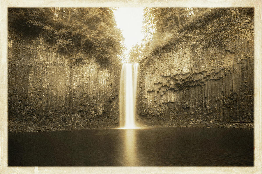 Antique Abiqua Falls Photograph