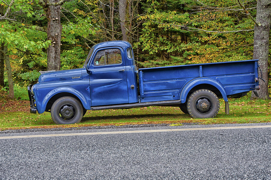 Antique Blue Dodge Truck Photograph by Mike Martin