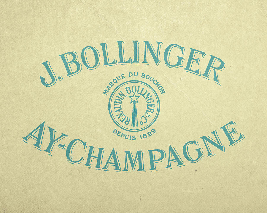 Vintage Digital Art - Antique Bollinger champagne advertisement by Madame Memento