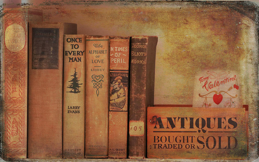 Book Digital Art - Antique Books by Trina Ansel