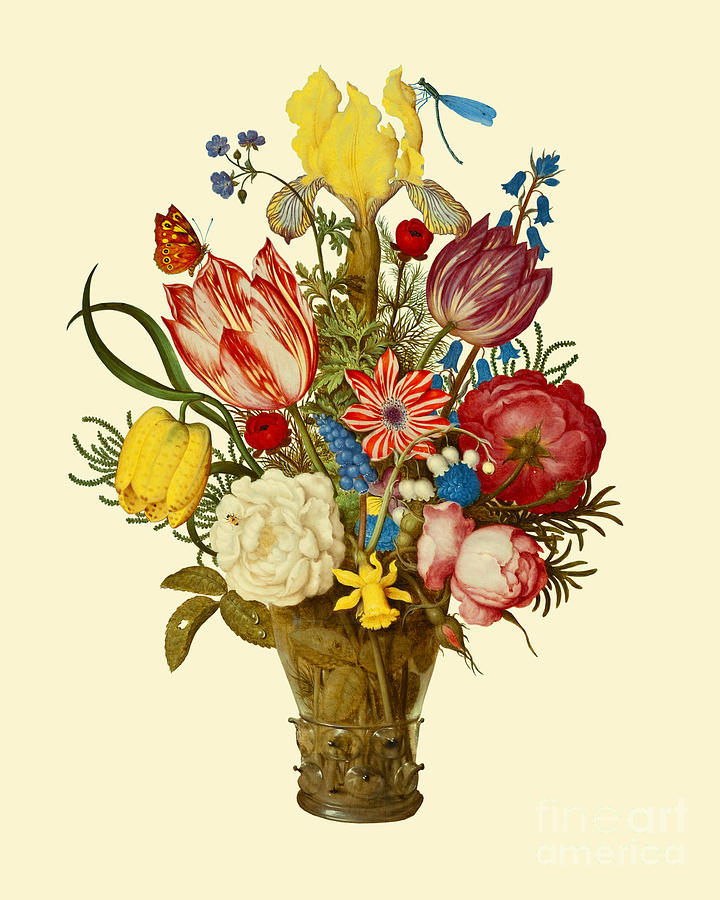 Flower Digital Art - Antique Bouquet by Madame Memento