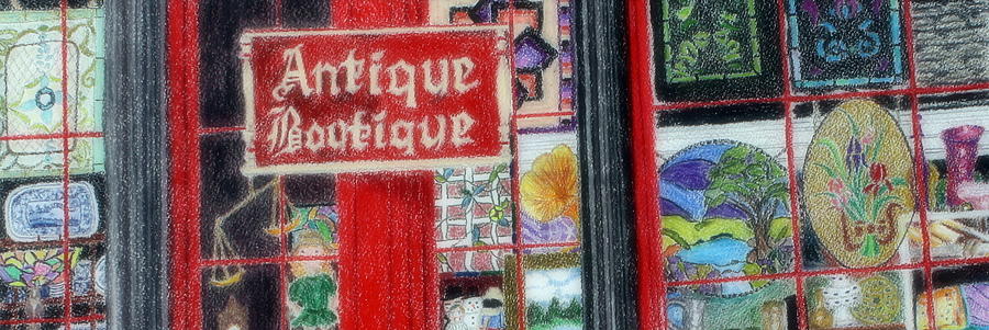 Tool Drawing - Antique Boutique alternate crop by Kathy Crockett