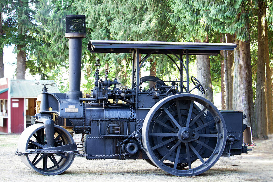 Antique Buffalo Steamroller Photograph by Cheryl Day