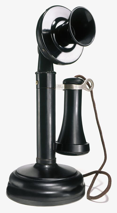 Antique candlestick telephone Photograph by Steve Wisbauer
