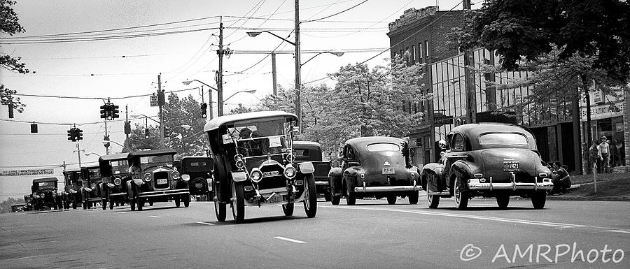 Antique Cars on Parade Photograph by Alan Rosenberg - Fine Art America