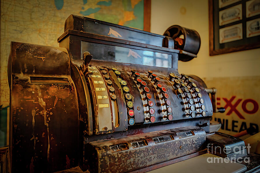 Antique Cash Register Photograph by Shelia Hunt