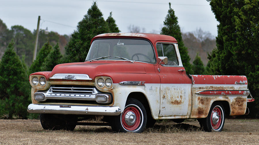 Christmas Photograph - Antique Chevrolet Pickup Truck  by Benjamin Clardy