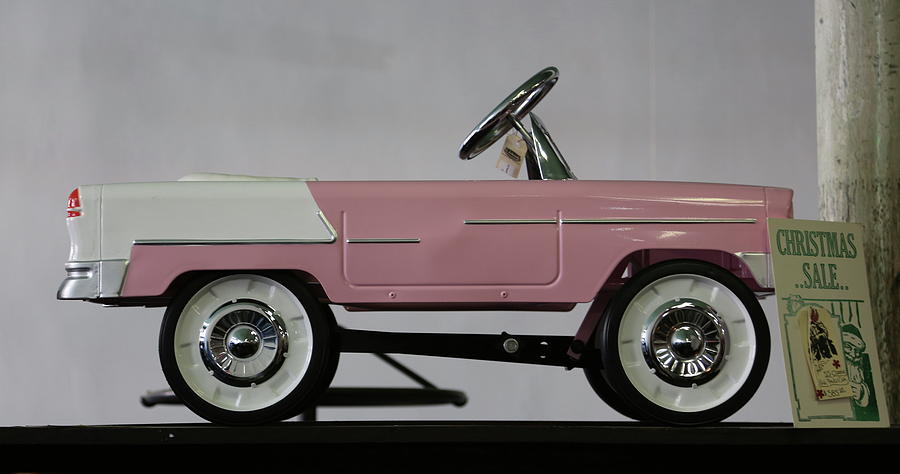 Antique Child Petal Car Pink Convertible Elvis  Photograph by Chuck Kuhn