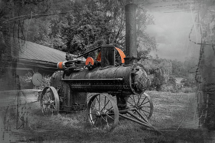 Antique Farm Steam Engine Photograph by Paul Giglia