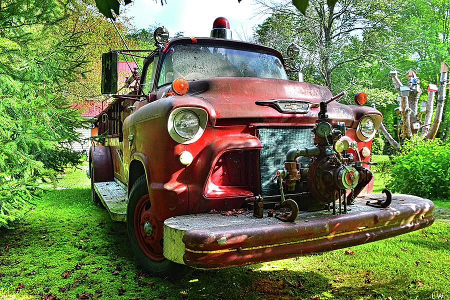 Antique Fire Truck 2 Photograph by Lisa Wooten - Fine Art America