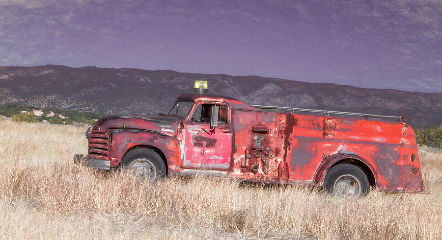 Antique Fire Truck Photograph by Marcy Wielfaert