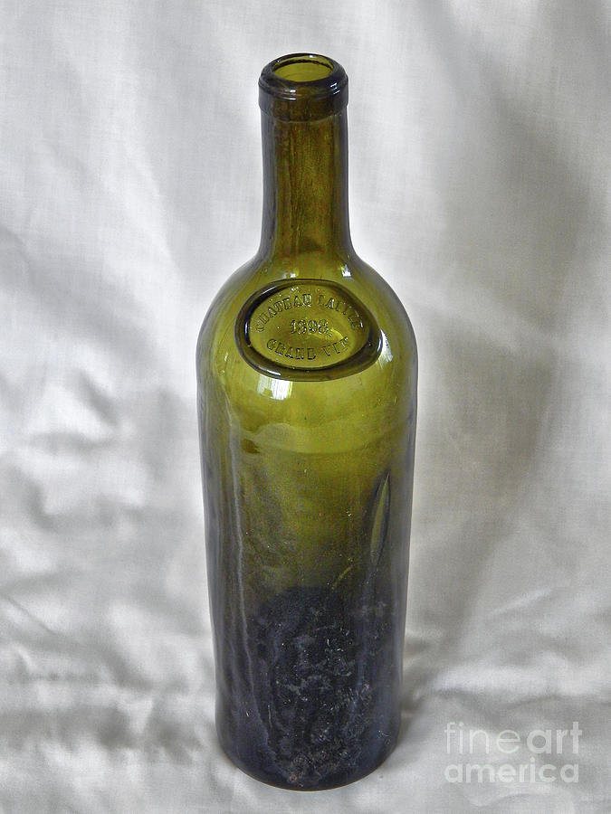 Antique Green Bottle Photograph by Phil Perkins