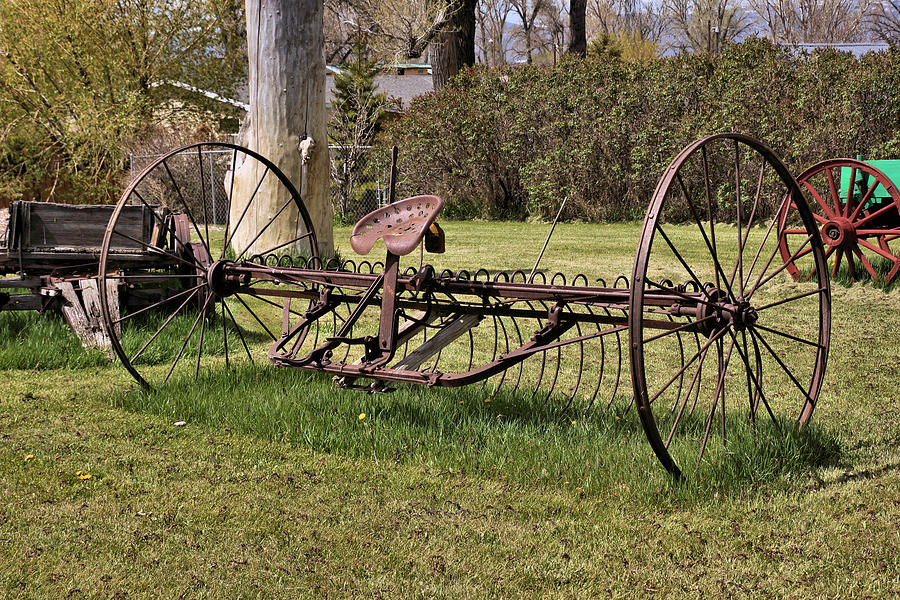 Antique Hay Rake Photograph by John Trommer - Fine Art America