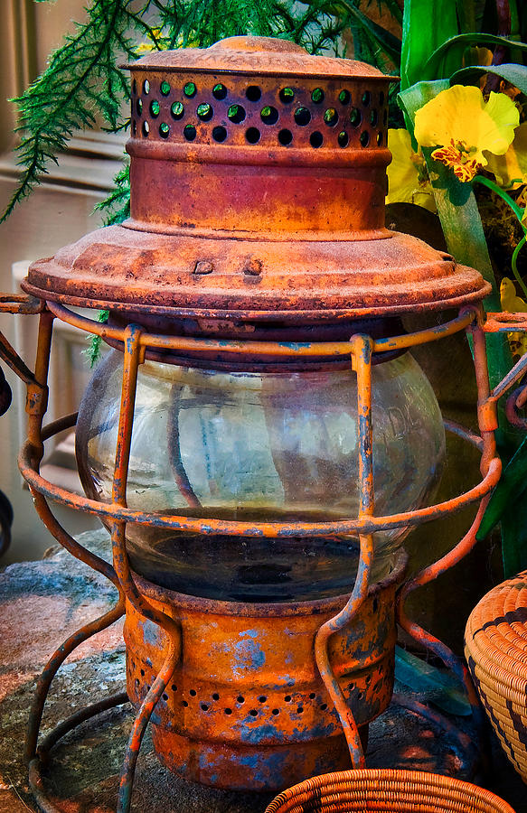 Antique Lantern Photograph by Stephen Anderson