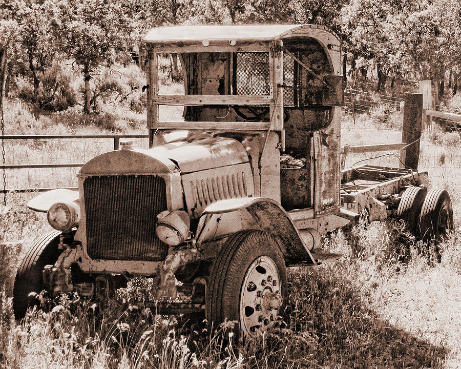 Antique Mack Sepia Photograph by DK Digital Antique Mack Sepia Photograph by DK Digital