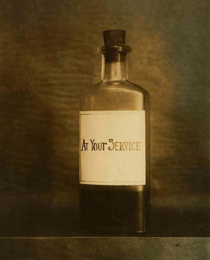 Antique Medicine Bottle Still Life - Circa 1912 Photograph