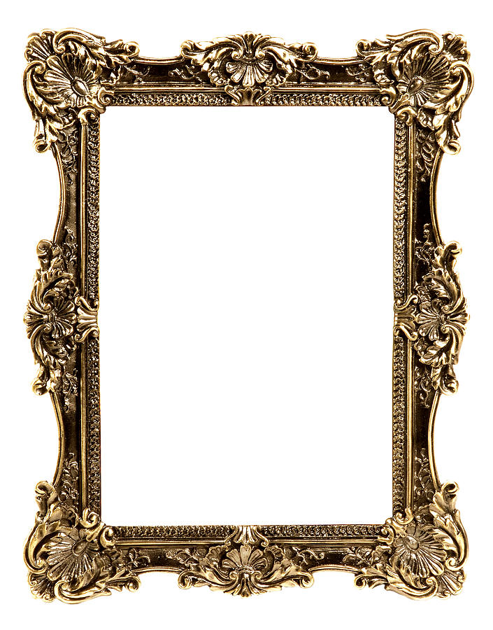 Antique photo frame Photograph by Rouzes