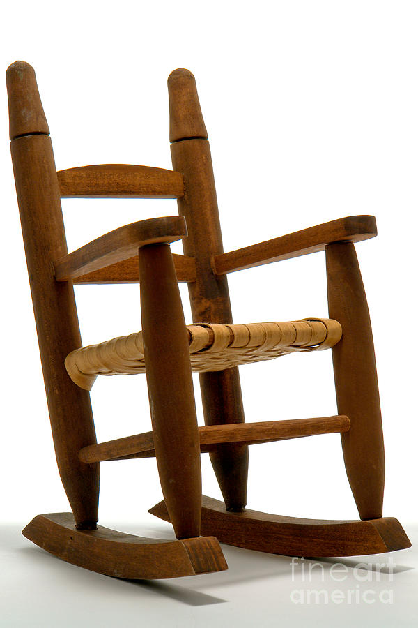 Antique Reproduction Toy Rocking Chair  Photograph by Olivier Le Queinec
