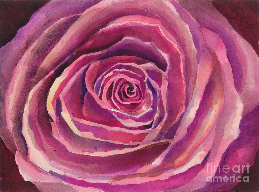 Antique Rose Painting by Lois Blasberg