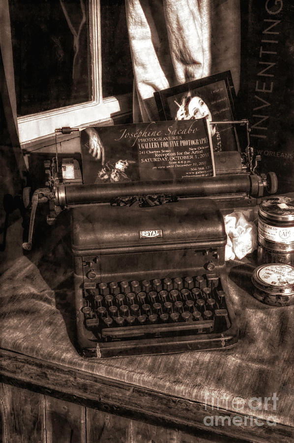 Antique Royal Typewriter Photograph by Frances Ann Hattier