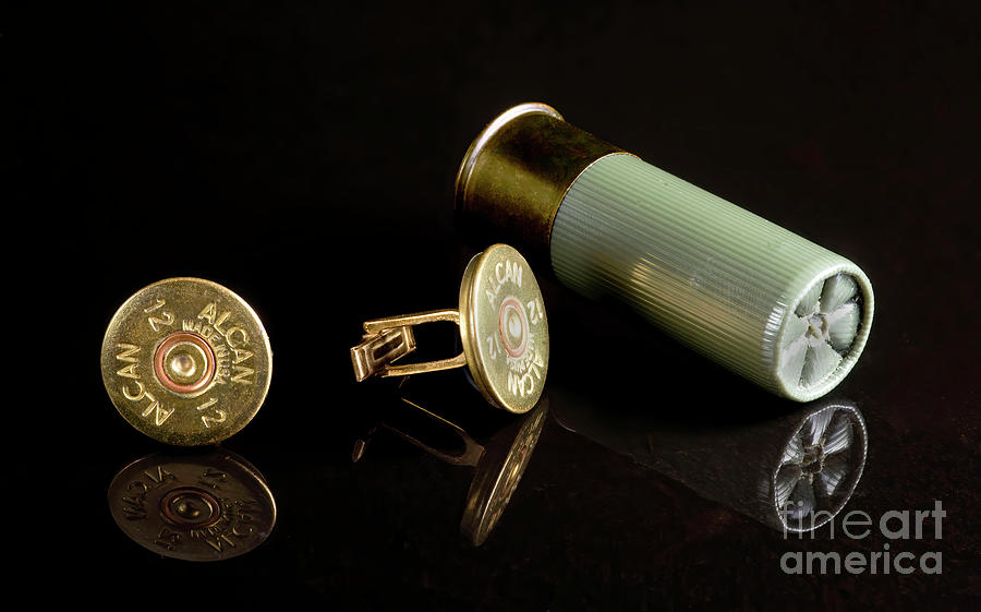 Antique Shotgun Shell Cufflinks. Photograph by W Scott McGill