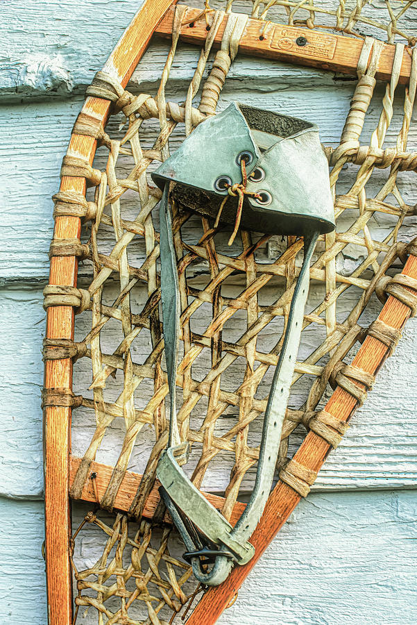 Antique Snowshoe Up Close Photograph by Gary Slawsky