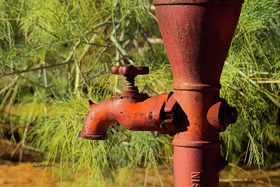 Antique Spigot at Zzyzx California Photograph by Floyd Snyder