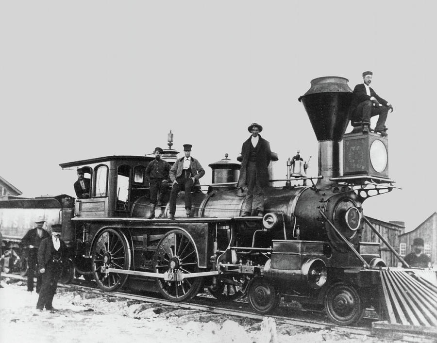 Antique Steam Locomotive Photograph by DK Digital