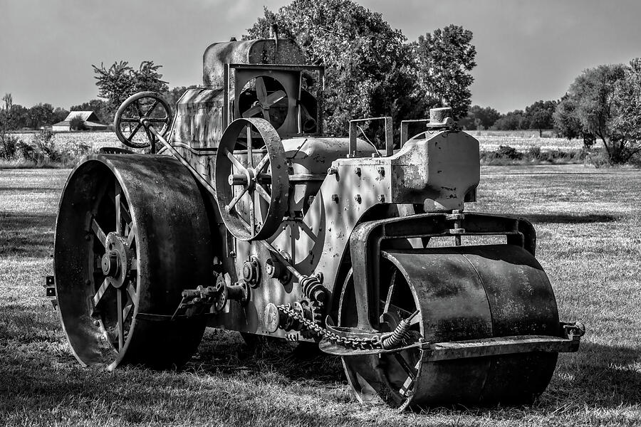 Antique Steam Roller Photograph by James Barber