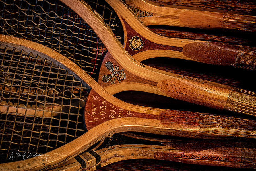 Antique Tennis Rackets II Photograph by William Christiansen