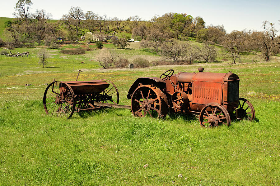 Antique  Tractor Photograph