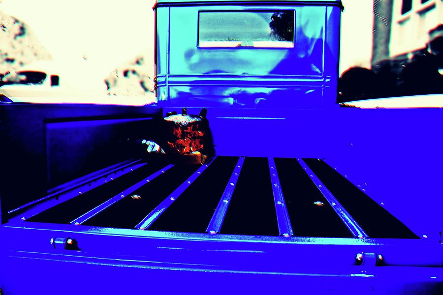 Antique truck bed lights and shadows dodge and burn Digital Art by Karl Rose