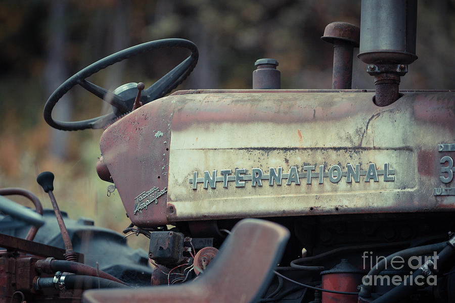 Antique Vintage International Tractor Photograph by Edward Fielding