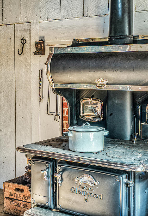 Antique Wood Stove Photograph by Gary Slawsky