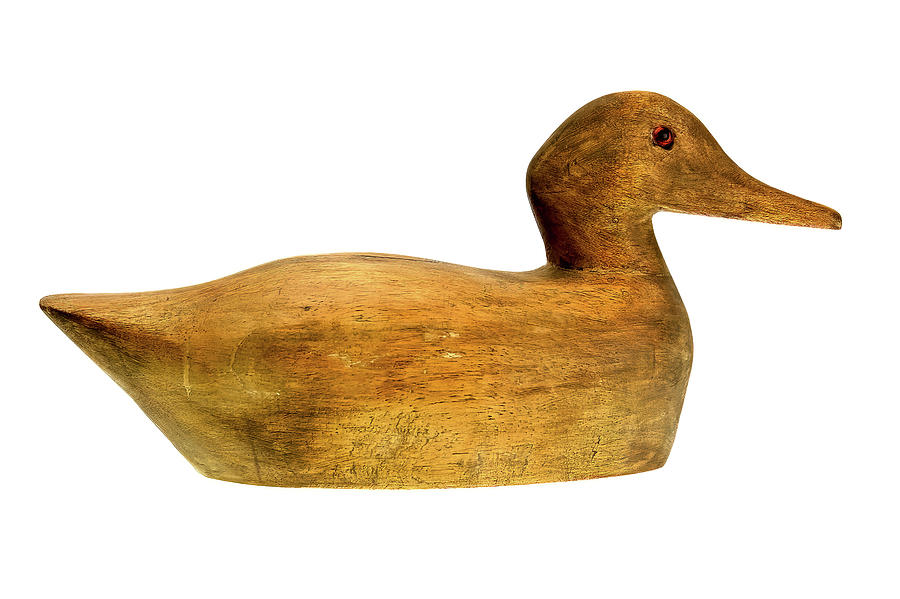 Antique Wooden Duck Decoy Photograph by Mark Roger Bailey