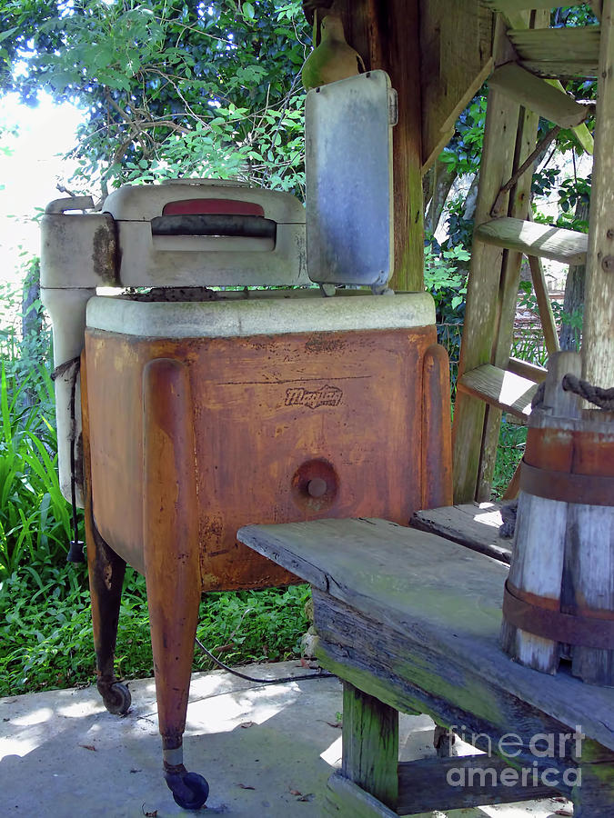 Antique Wringer Washer Photograph by D Hackett