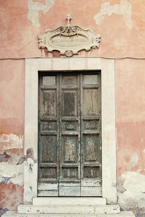 Antiquity - Doors in Rome Italy Photograph by Melanie Alexandra Price
