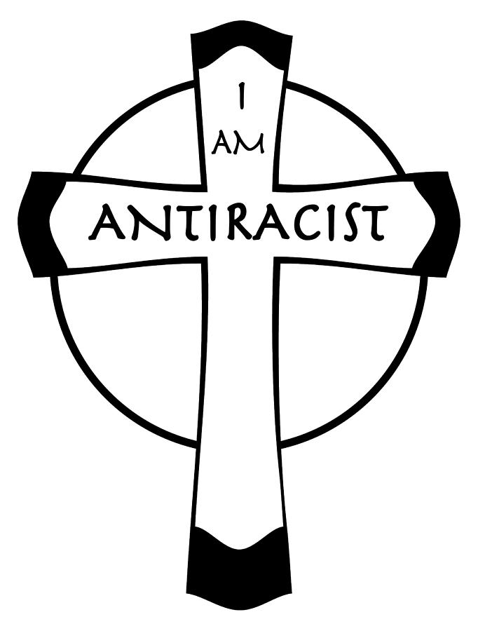 Antiracist Cross Black Digital Art by LaSonia Ragsdale