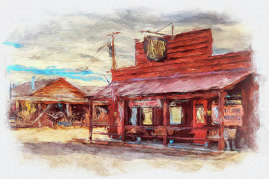 Antlers Saloon Wisdom, Montana Mixed Media by Tatiana Travelways