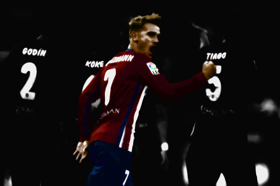 Antoine Griezmann Mixed Media by Brian Reaves