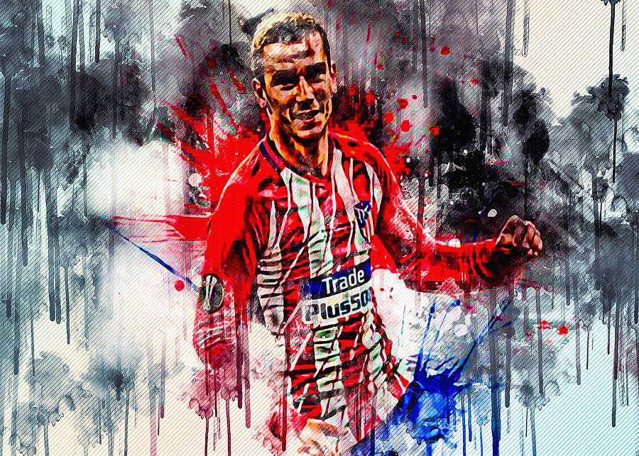 Antoine Griezmann French Football Player Striker Atletico Madrid ...