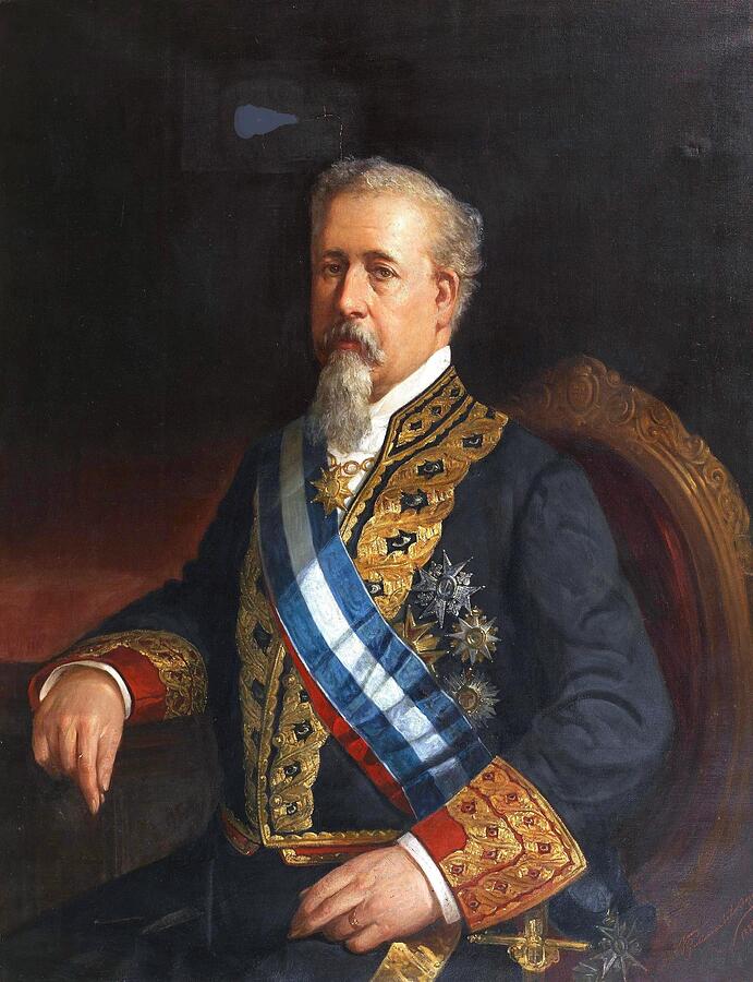 Antonio Romero Ortiz ministro de Ultramar Painting by Joaquin Gutierrez