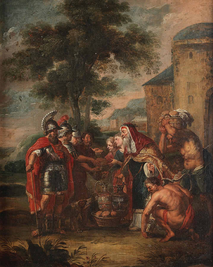 Antwerp School, 17th Century The Meeting of Abraham and Melchizedek ...