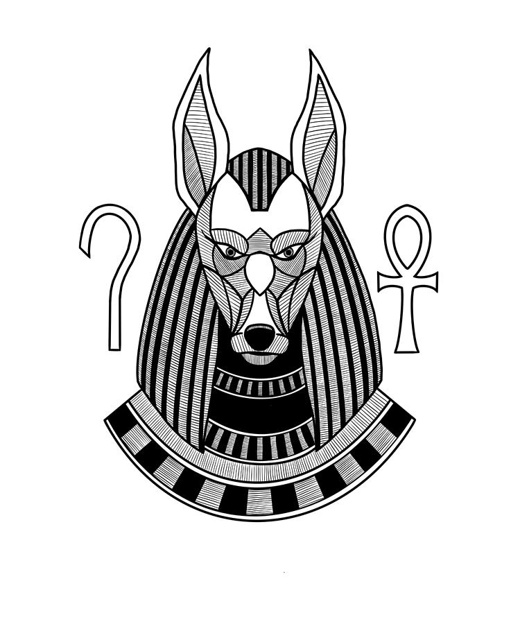 Anubis The Egyptian God of the Afterlife Digital Art by Joost Compeer
