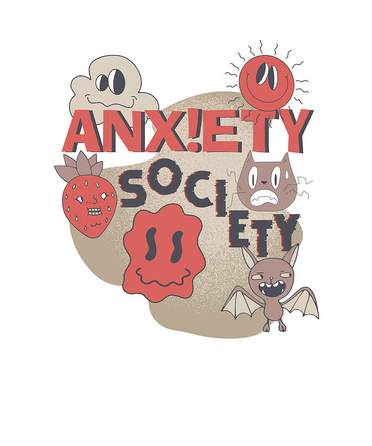 Anxiety Society Digital Art by Me - Fine Art America